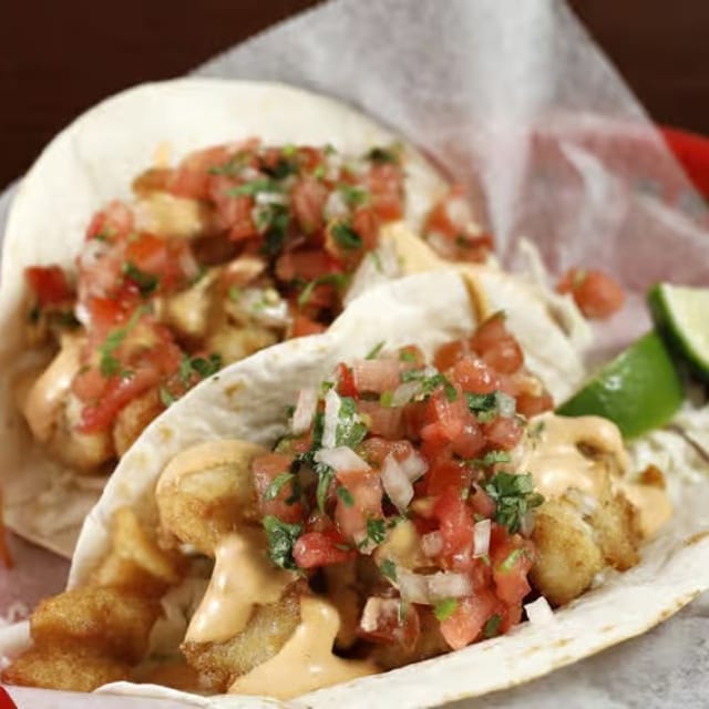 Fish Taco Plate.